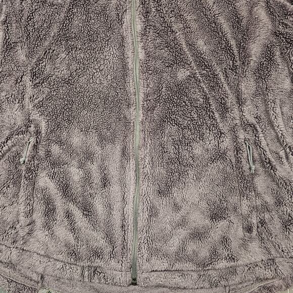 The North Face Jacket Womens Large Osito Gray Fleece Preppy Outdoor Skiing Y2K - Picture 2 of 12